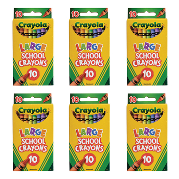 60pc Crayola Kids/Childrens Creative Large School Crayons 36m+
