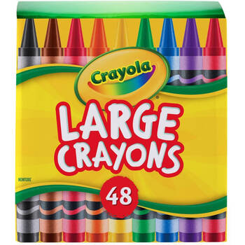 48pc Crayola Large Crayons SharePack Kids/Toddler 3y+