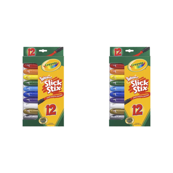 24pc Crayola Kids/Childrens Creative Slick Stix Crayons 36m+