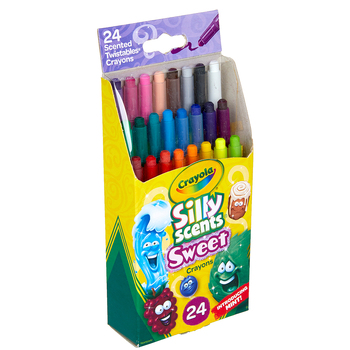 24pc Crayola Silly Scents Sweet Mini Twistables Scented Crayons 5y+