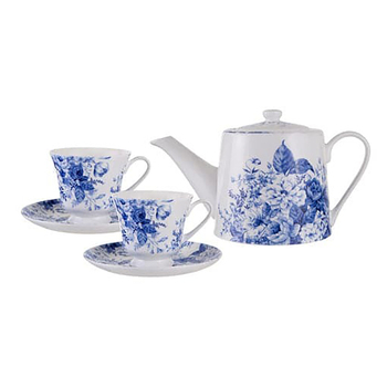 5pc Ashdene Provincial Garden Teapot & Teacup Set