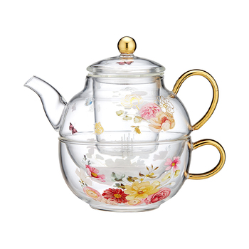 Ashdene Springtime Soiree Glass Tea For One Teapot Set