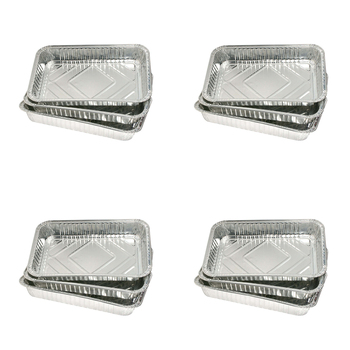 4 x 3pc Wiltshire Bar-B Rectangular Barbeque Foil Trays Medium