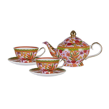 Ashdene Butterfly Heliconia Teapot & Teacup Set