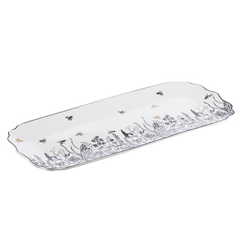 Ashdene Queen Bee Rectangular Floral 33.5x16.5cm Platter