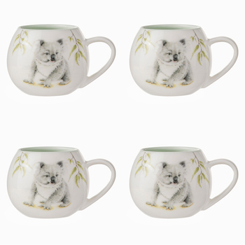 4PK Ashdene Bush Buddies Drink Cup Mini Hug 200ml Mug - Koala