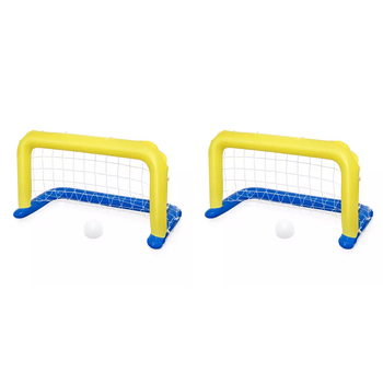 2PK Bestway 1.42m Inflatable Goal Net Set w/ Ball Kids/Children Pool Toy 3y+