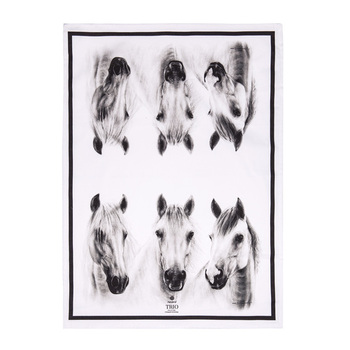 Ashdene Trio Grey 70x50cm Tea/Kitchen Towel - White