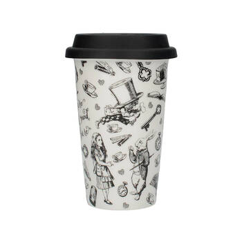 Mikasa x V & A Alice In Wonderland Insulated Drinking Travel Mug 380mL
