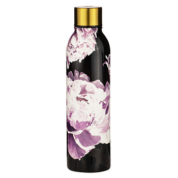 Ashdene Dark Florals Reusable 500ml Drink Bottle - White Dahlia