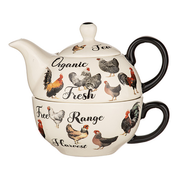 3pc Ashdene Heartland Tea For One Teapot w/ Infuser/Cup