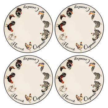 4pc Ashdene Heartland 20cm Side Plates New Bone China