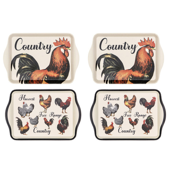 4PK Ashdene Heartland 21cm Matte Melamine Scatter Tray