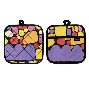 2pc Ashdene Puli Puli 21x21cm Cotton Oven Pot Holder