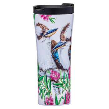 Ashdene Australian Birds 500ml Insulated Travel Mug - Kookaburras