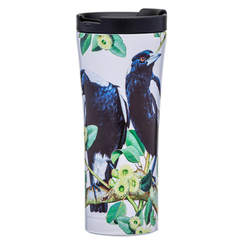 Ashdene Australian Birds 500ml Insulated Travel Mug - Magpies