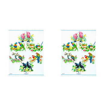 2PK Ashdene Australian Birds 70x50cm Cotton Kitchen Towel