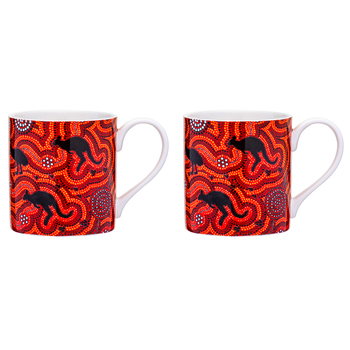 2PK Ashdene Maarakool Art 350ml Coffee Mug - Fire-Stick Farming