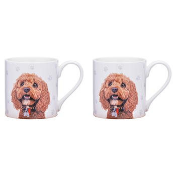 2PK Ashdene Paws & All 380ml Mug Coffee/Tea Cup - Cavoodle