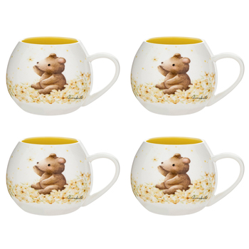4PK Ashdene Little Darlings 200ml Mini Hug Mug - Baby Bear