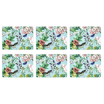 6pc Ashdene Romantic Garden 29x21.5cm Hardboard/Cork Placemat