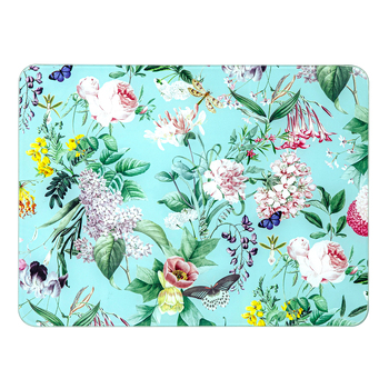Ashdene Romantic Garden 30x40cm Glass Surface Protector Placemat