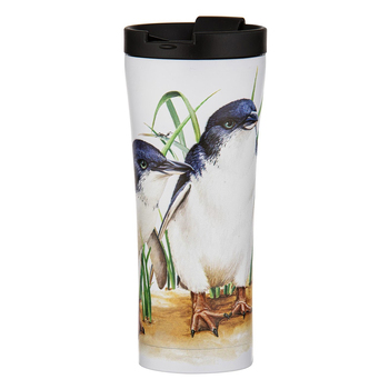 Ashdene Australian Birds Penguins 500ml/20cm S/S Insulated Travel Mug