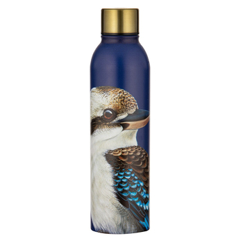 Ashdene Stainless Steel 500ml/24cm Modern Birds Kookaburra Drink Bottle