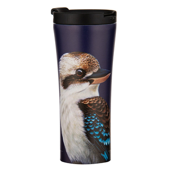 Ashdene Stainless Steel 500ml Modern Birds Kookaburra Travel Mug