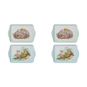 2x 2pc Ashdene Aussie Fairies Platypus/Koala Serving Platter Scatter Tray