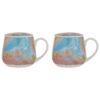 2x 3pc Ashdene Koort Boodja - Heart Country Tea Mug/Cup Drink Infuser