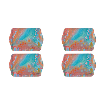 2x  2pc Ashdene Koort Boodja - Heart Country Serving Platter Scatter Tray