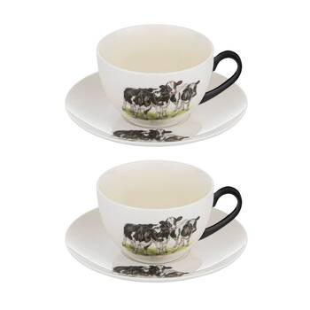 2PK Ashdene Meet The Girls Drinking Cup & Saucer Set 15.4x7cm