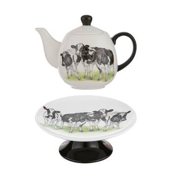 Ashdene Meet The Girls 700ml Infuser & Cake Stand 23/20cm Combo Set