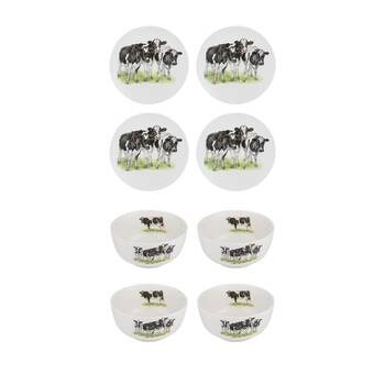 4pc Ashdene Meet The Girls Serving Combo Set - Soup Bowl/Side Plate