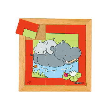12pc Educo Mother and Child - Hippo Puzzle Educational Play Kids/Children 3y+