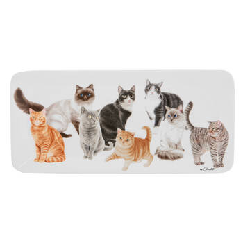 Ashdene Purrrfect Moments Rectangle Platter 33x16cm - White