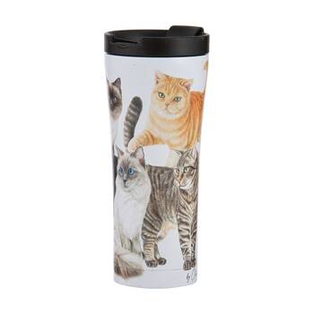 Ashdene Purrrfect Moments Travel Mug Tumbler Cup 20cm