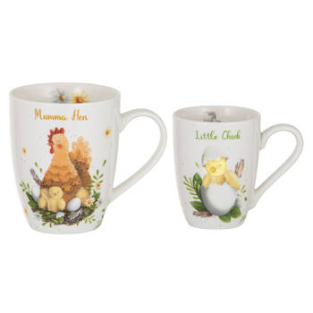 2pc Ashdene Mini Me Mother Beverage Hen/Chick Mug Gift Set