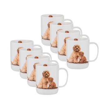 8PK Ashdene Puppy Love Cavoodle Drinking Coffee/Tea Mug 11.5x8cm 