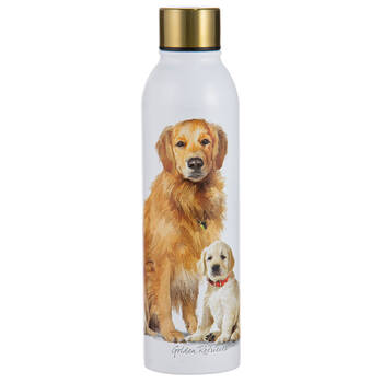 Ashdene Puppy Love Golden Retriever Water Drink Bottle 24.5cm