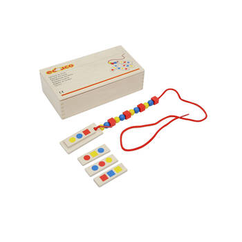102pc Educo Colour Lacing Game Threading Educational Toy Kids/Children - 3y+