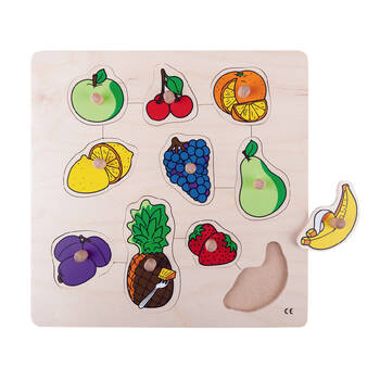 Educo Inlay Board Puzzle Fruits Skill Development Educational Toy Kids - 3y+