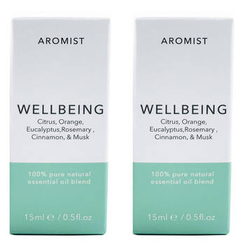 2PK Gibson Gifts Aromist Oil Aromatherapy 15ml - Well Being
