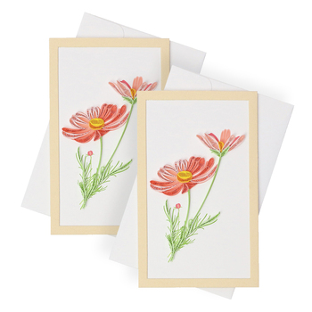 2PK Boyle Quilled 12.5cm Framed Standing Greeting Card - Peachy Duo 