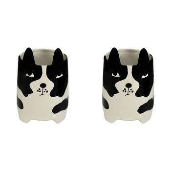 2PK Annabel Trends Ceramic Animal Planter Large Duke Dog 22.5cm