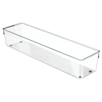 iDesign Linus 40x10cm Drawer Organiser Storage - Clear