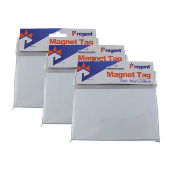 3x 25pc Regent Spare Magnets Tags Coaching Holders Equipment 75mmx25mm