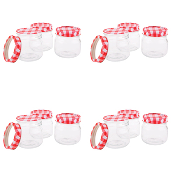 4x 6pc Appetito 250ml Mason Preserving Jars Home/Kitchen Organiser