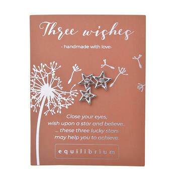 Gibson Gifts Equilibrium Silver Pin/Brooch - 3 Wishes